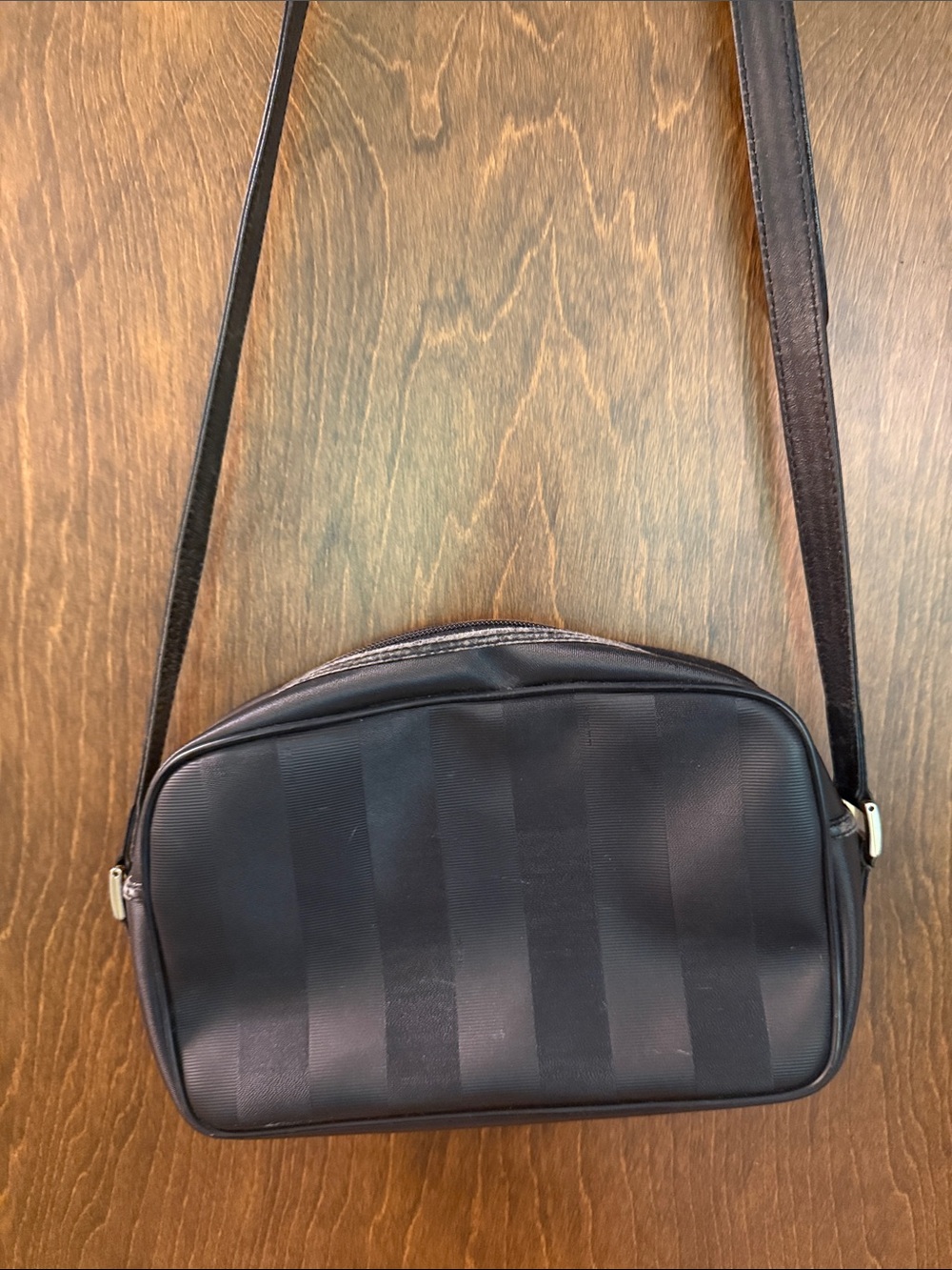 Fendi Vintage Striped Crossbody Bag with Adjustable Strap - Picture 2 of 4